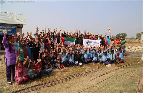 Dubai Cares volunteers successfully set the foundation for a new school in Nepal