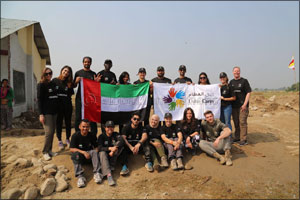 Dubai Cares volunteers successfully set the foundation for a new school in Nepal