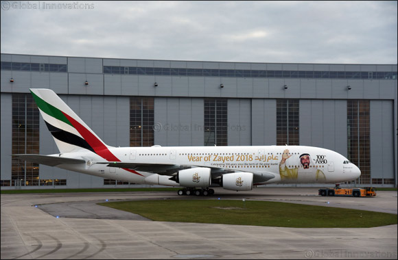 Emirates dedicates 100th A380 livery to HH Sheikh Zayed with special tribute