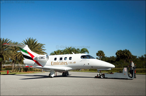 Emirates Flight Training Academy welcomes its first Embraer Phenom 100EV