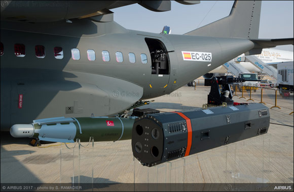 Airbus displays comprehensive range of weapons for armed C295