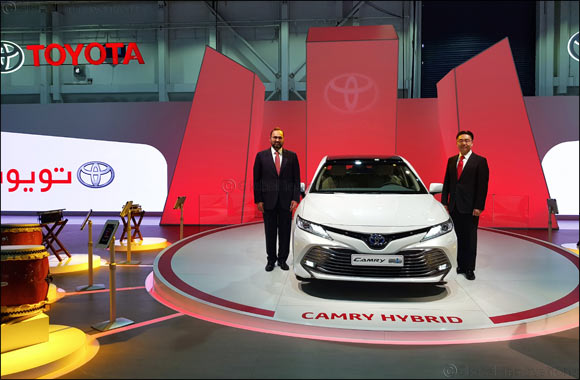 2018 Camry Hybrid Electric Vehicle makes appearance at the 2017 Dubai International Motor Show