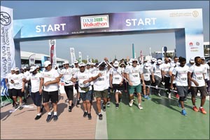 Sheikh Mansoor Leads Star-studded DXB 24hour Walkathon