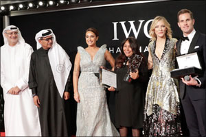 Cate Blanchett Announces Haifaa Al Mansour as Winner of Sixth IWC Filmmaker Award at Dubai International Film Festival