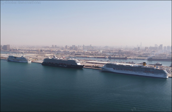Rashid Ports receives 4 giant cruise ships simultaneously