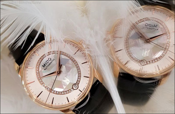 Mido's Baroncelli Prisma -  A sparkling play of prisms enhanced by 51 diamonds'