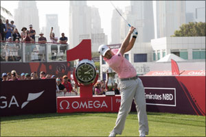 OMEGA Supports Breast Cancer Awareness at the OMEGA Dubai Desert Classic 2018