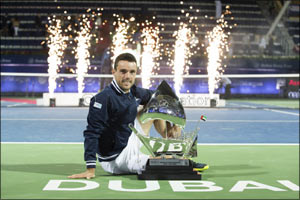Roberto Bautista Agut Beats Lucas Pouille to Win Dubai Duty Free Tennis Championships
