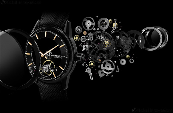 RAYMOND WEIL presents Calibre RW1212 in skeleton form a further development of its first in-house movement