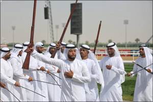 Hamdan bin Mohammed Heritage Centre presented two Emirati folklore presentations on the sidelines of the Dubai World Cup 2018