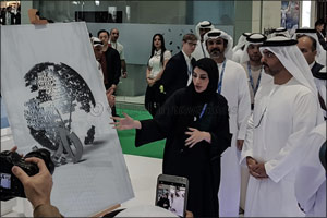 Tamouh unveils unique art piece dedicated to the late Sheikh Zayed at Cityscape Abu Dhabi 2018