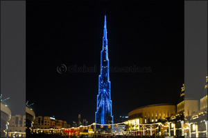 Burj Khalifa's new LED show celebrates life
