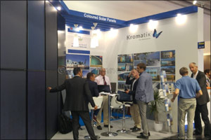 Emirates Insolaire's first-of-its-kind coloured solar panel technology gets strong response at Intersolar Europe