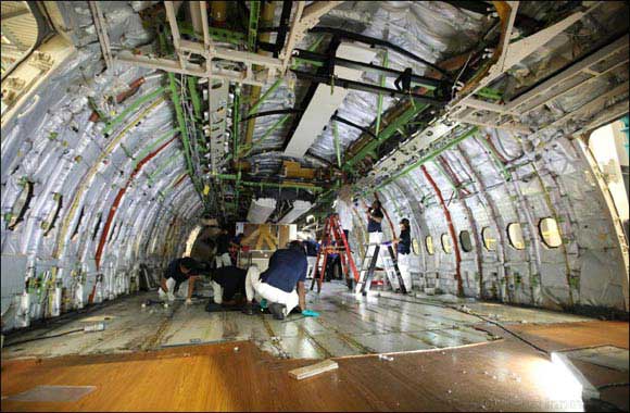 Emirates Engineering reconfigures second Boeing 777-200LR aircraft