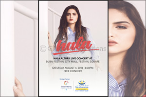 Regional Pop Star Hala Turk to Officially Close Dubai Summer Surprises With a Free Concert at Dubai Festival City Mall