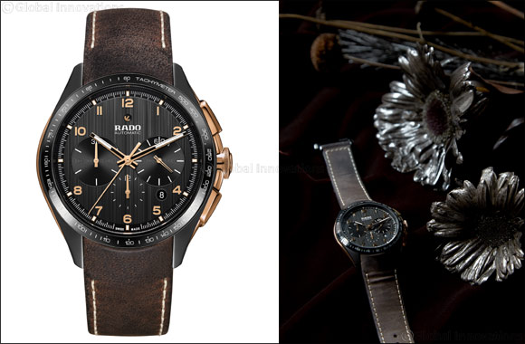 The new Rado HyperChrome Chronograph in bronze and high-tech ceramic