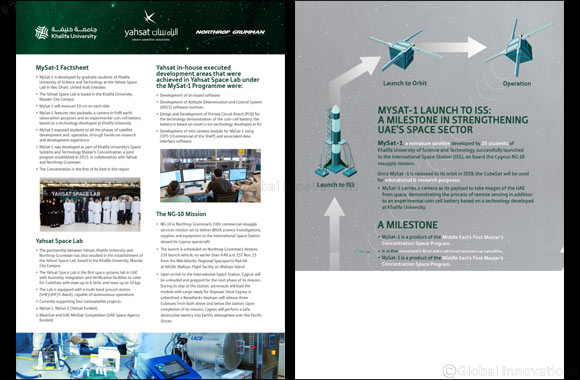 Rocket Carrying First-Ever Research and Earth Observation Cubesat Built by Khalifa University Students Successfully Launched to International Space Station