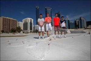 Leading Tennis Stars Set to Compete in the Mubadala World Tenns Championship This Week Pay Homage to the Rich Culture of Abu Dhabi With a Visit to Qasr Al Hosn