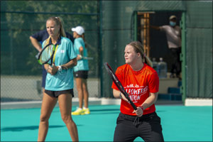 Special Olympics Athletes Train With Tennis Legend Kevin Anderson