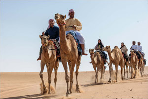 UAE residents go on a two-week Camel Trek across the UAE desert