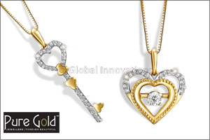 Pure Gold Jewellers launches romantic heart diamond pendants for Valentine's Day