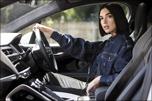 Dua Lipa celebrates collaboration with Jaguar becoming most remixed track