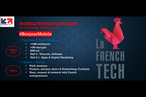 The French Tech takes centre stage at the Mobile World Congress 2019 (MWC) in Barcelona (Spain)