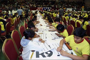 UAE children contest to solve 200 arithmetic sums in 8 minutes