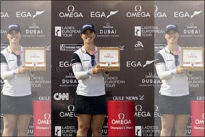 Nuria Iturrios wins the inaugural 2019 OMEGA Dubai Moonlight Classic