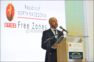 Dr Mohammed Al Zarooni, Chairman of the World Free Zones Organization inaugurates the first European Free Zones Summit in Skopje, North Macedonia