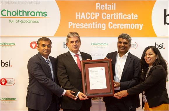 UAE's leading supermarket chain Choithrams gets BSI's HACCP certification