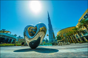 Huge version of ‘LOVE ME' heart sculpture unveiled in Downtown Dubai