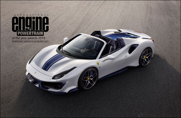 Ferrari's V8 takes its fourth consecutive  International Engine & Powertrain of the Year award