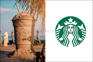 Starbucks carves out giant sand sculpture at La Mer