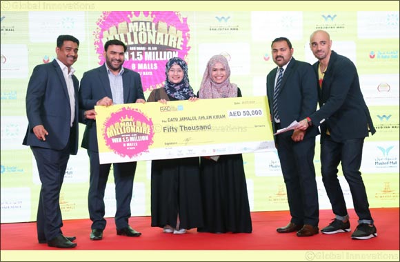 Two weekly draw Mall Millionaire winners announced Weekly draws took place at Barari Outlet Mall and Al Raha Mall