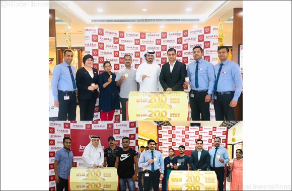 Joyalukkas brings joy to hundreds around the world with gold bar giveaway this summer