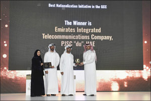 du Receives the Best Nationalisation Initiative Award at GCC GOV HR Awards in recognition for its Transformative Emiratisation Roadmap