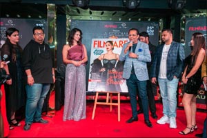 Sunny Leone unveils the cover page of Filmfare magazine's December issue