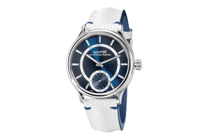 Eberhard & Co. Traversetolo Vitre in blue dial makes stunning impact