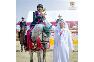 Sheikh Nahyan Bin Mubarak Al Nahyan Crowns the Winners of the International Ladies Category on the Final Day of the 7th FBMA International Show Jumping Cup