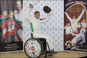 Burgan Bank Continues its Support of World Champion Wheelchair Fencing Titleholder, Tareq Al-Qallaf