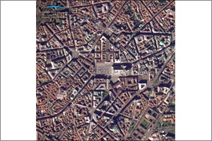 KhalifaSat Captures Image of Duomo di Milano In Italy and the Vacant Streets Around it During the Lockdown