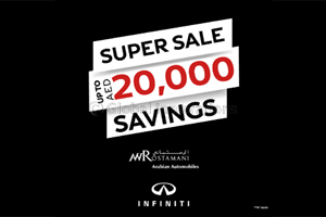INFINITI of Arabian Automobiles Presents Super Sale Weekend Saving up to AED20,000