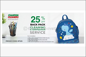 Exclusive ‘Back to School' Discount from Champion Cleaners!