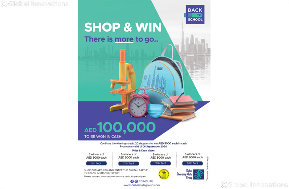 Dubai Shopping Malls Group Announces the Extensions of Back to School Promotions Across Its 17 Participating Malls
