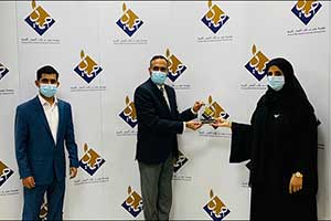 Kibsons Presented with a Token of Appreciation by Humaid Bin Rashid Alnuaimi Foundation