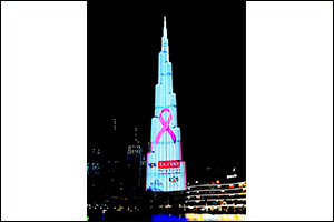 Burj Khalifa Shines in Pink in Biggest Worldwide Visual Campaign for Breast Cancer Awareness