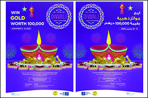 Shoppers to Win Gold When Shopping From Their Favorite Mall With Dubai Shopping Malls Group Diwali Celebrations