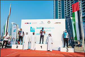 His Highness Sheikh Abdulaziz bin Humaid Al Nuaimi wins the UAE Jet Ski Marathon