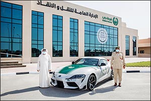 Dubai Police Bolsters Toyota Fleet with Addition of Legendary all-new 2021 Toyota GR Supra